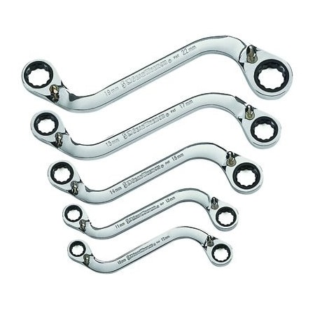 Gearwrench WREN SET S-SHAPE REV DB; BX RATCH MET12P GWR85299